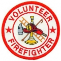 PATCH-FIRE,VFD,RND (WHT/RED) (3") PATCH-FIRE,VFD,RND (WHT/RED) (3")
